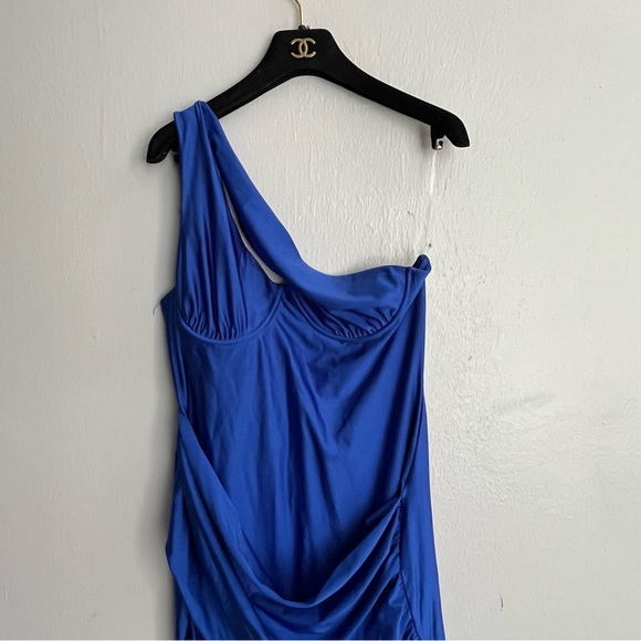 Fashion Nova “As You Know It” Royal Blue One Shoulder Gown - Picture 13 of 16
